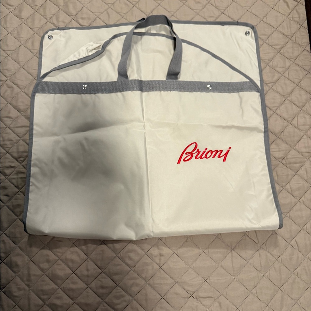Brioni Cream Garment Bag